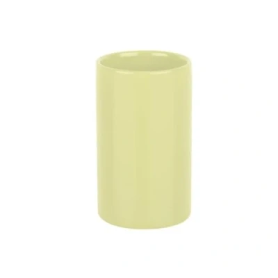 Imagen de Spirella Tube Portacepillos de Dientes, Gres, Amarillo, Ø7 x 11,5 cm