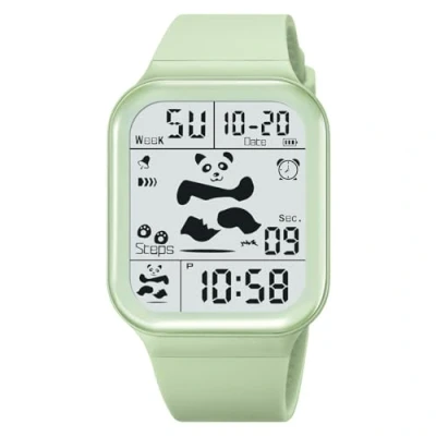 Imagen de TONSHEN Niño y Niña Fashion Deportivo Digital Relojes Impermeable 50M Resistente al Agua Outdoor Multifuncional Plastico Reloj de Pulsera Goma Correa LED Electrónica Alarma Cronómetro (Rojo)