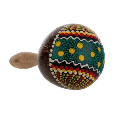 Imagen de Wanderlust deco Maraca de Coco Colores Surtidos 10x10x20