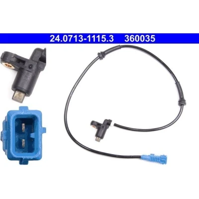Imagen de ATE 24.0713 1115.3 Sensor de ABS 815 PEUGEOT: 206 Hatchback, SW