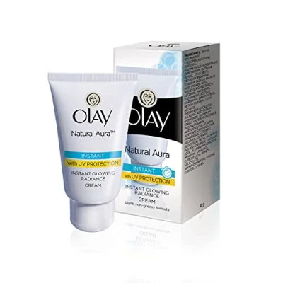 Imagen de Olay Crema facial natural blanca Instantánea que brilla intensamente justamente 40g