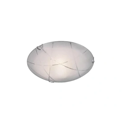 Imagen de Sandrina Lámpara de techo redonda (cristal, 30 cm diámetro), color blanco