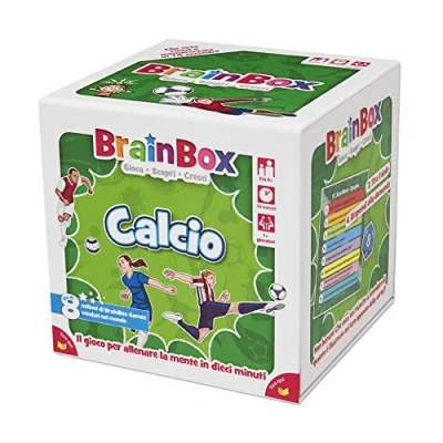 Imagen de Asmodee BrainBox: Fútbol, Juego de Aprendizaje y Entrenamiento Mente, 1+ Jugadores, 8+ Años, Ed. en Italiano, G1 13909