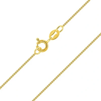 Imagen de PLANETYS Cadena de Plata Ley 925 Chapado en Oro 18K Malla Veneciana 1 mm ancho 60 cm longitud