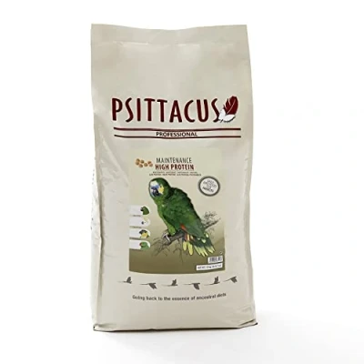 Imagen de Psittacus High Protein 12 kg Pienso Completo para Amazonas, Cacatúas y Cotorra de Kramer Alimento Premium Aves 100% no GMO