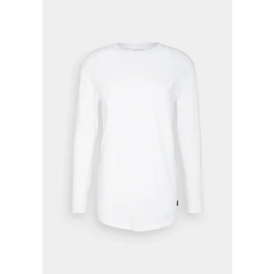 Imagen de JACK &amp; JONES Jjenoa Camiseta ONeck LS de Manga Larga, Blanco/Ajuste Relajado, XL para Hombre