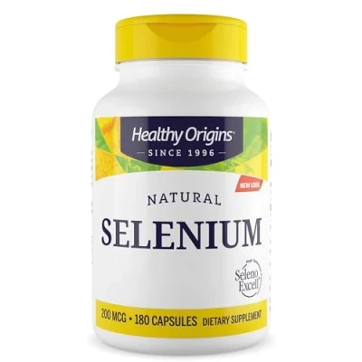 Imagen de Healthy Origins, Natural Selenium, 200mcg, 180 Comprimidos veganos, Testado en Laboratorio, Sin Gluten, Soja, Vegetariano