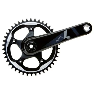 Imagen de Sram Road Force1 BB30 175 mm with 52T X Sync (BB30 Bearings Not Included) Biela para Bicicletas, Color Negro