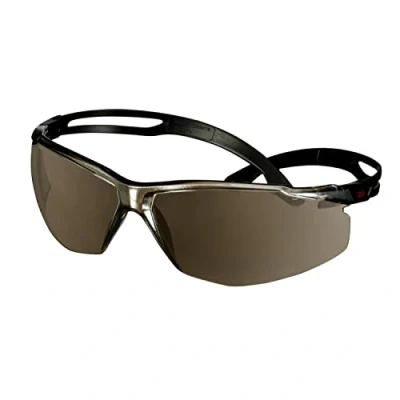 Imagen de 3M SecureFit 500 Gafas de seguridad, montura negra, recubrimiento antirrayaduras/antiempañante, lente espejo, SF509AF BLK