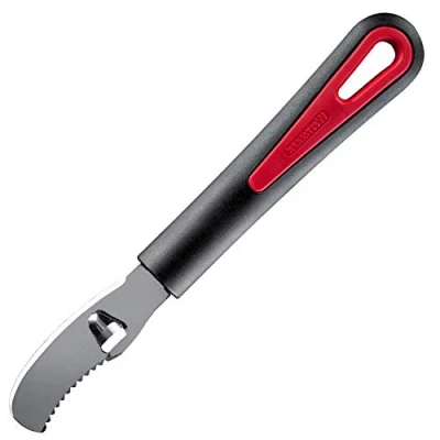 Imagen de Westmark Pelador de naranjas con cuchillo estriado, Longitud: 19 cm, Acero inoxidable/plástico, Gallant, Negro/rojo, 29342270