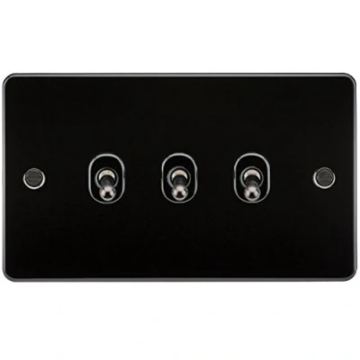 Imagen de Knightsbridge fpav3togbb 10 A 3 G 2 Vías Interruptor con Soporte de Placa Pulido Brass P, FP3TOGGM