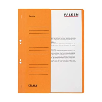 Imagen de FALKEN ösenhefter de reciclado cartón, color naranja kfm. Heftung