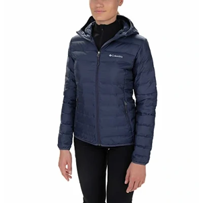 Imagen de Columbia Lake 22 Down Hooded Jacket, Chaqueta De Plumas Acolchada Con Capucha para Mujer, Nocturnal, Talla XS