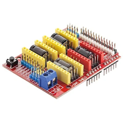Imagen de AZDelivery CNC Shield V3 Placa de Desarrollo para Motor Paso a A4988 Controlador Stepper impresoras 3D Compatible con Arduino eBook Incluido