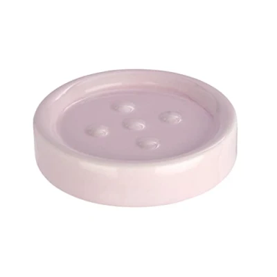 Imagen de Wenko Jabonera Polaris Pastel Rose cerámica Seifenschale Rosa