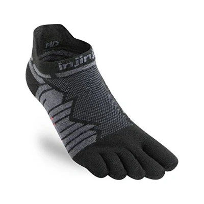 Imagen de Injinji Ultra Run No Show Onyx Toe Socks Size : 47+