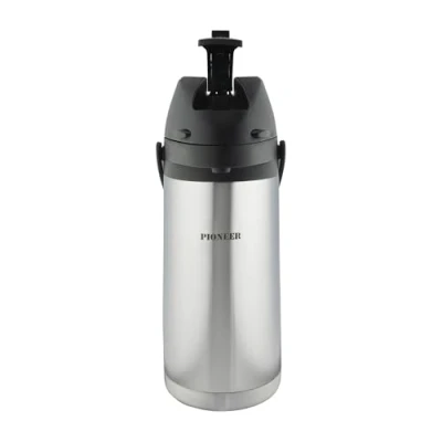 Imagen de Pioneer Flasks, Dispensador de Bebidas, Acero Inoxidable, Airpot, Para Etiquetado Como &quot;COFFEE&quot;, Conferencias o Eventos, 1,9 Litros, SS19HC COF