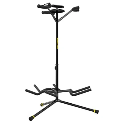 Imagen de Monkey Loop Triple Prime Soporte Universal para 3 Guitarras o Bajos de Suelo Eléctricas, Acústicas y Eléctricos Estructura Robusta Ajustable en Altura Plegable