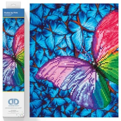 Imagen de Diamond DOTZ Painting de Insectos. Cuadro Diamantes 5D Mariposas. Kit Completo Pintura con 30.50 x cm