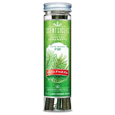 Imagen de Scentsicles 04314 024 Adornos perfumados para árboles, abeto blanco de invierno (incluye 6 palos)