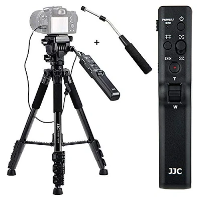 Imagen de Trípode Compacto de Control Remoto JJC reemplaza VCT VPR1 para Sony Alpha A9 A7R IV A7 III A7S II A6000 A6600 A6500 A6400 A6300 A6100 ZV 1 RX100 VII Vi RX10 HDR CX405 CX440 CX455 CX675 CX900