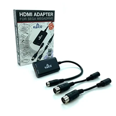 Imagen de Kaico Sega Megadrive Adaptador HDMI 1080p para Uso con Genesis Soporta Salida de Video S Consolas PAL y NTSC Interruptor relación Aspecto 16:9 o 4:3