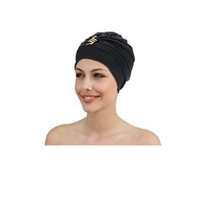 Imagen de Fashy Exclusive 3483 20 Gorro de baño con diseño Serpientes, Color Negro