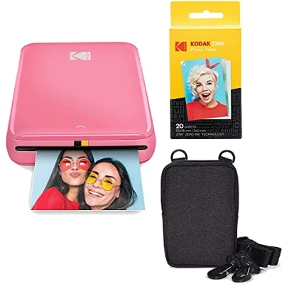 Imagen de KODAK Step Impresora Móvil com Tecnologia Zink (Rosado) Kit de Viaje
