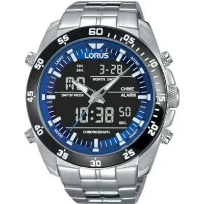 Imagen de Lorus Reloj Analógico Digital para Hombre de Cuarzo con Correa en Metal RW629AX5
