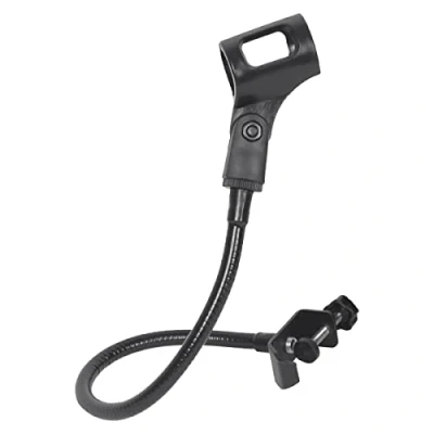 Imagen de Iegefirm Soporte de MicróFono Cuello Cisne Flexible 360 Grados Brazo Escritorio Ajustable con Clip