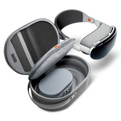 Imagen de Spigen Klasden Pouch Compatible con Apple Vision Pro Estuche Gris Carbón