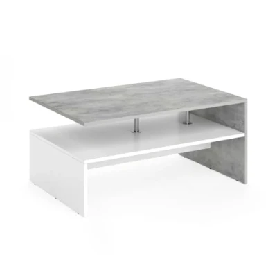 Imagen de Vicco Mesa de Centro Amato, Hormigón/Blanco, 90 x 42 cm