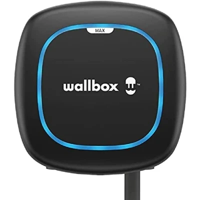 Imagen de Wallbox Pulsar MAX, Cargador para Vehículo Eléctrico (7.4kW, Type 2, Wi Fi, Bluetooth, OCPP, Interior/Exterior, 5m, Facíl de Instalar), Negro