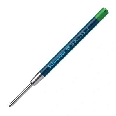 Imagen de Schneider Slider 755 Recambio para bolígrafos (punta extraancha, tinta verde)