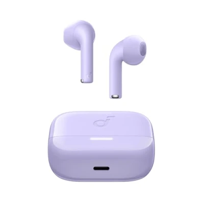 Imagen de Soundcore K20i Auriculares Inalámbricos Bluetooth Semi In Ear de Anker, 36 Horas Reproducción, Carga Rápida, 2 Micrófonos ENC, Ecualizador Personalizado, IPX5, 5.3, Control por App