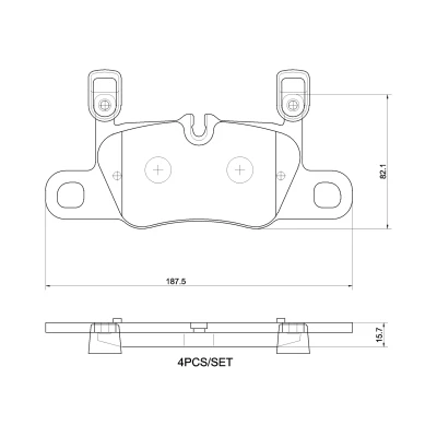 Imagen de BREMBO P 65 056 Juego de pastillas freno excl. contacto avisador desgaste con pesos equilibrio