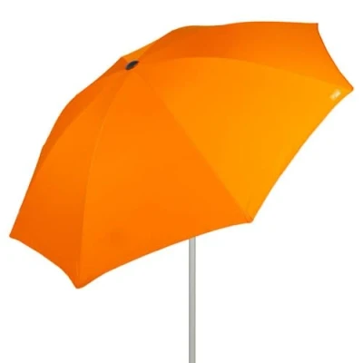 Imagen de AKTIVE Sombrilla playa grande, 220 cm, Color naranja, Mástil acero, Inclinable y regulable en altura, Tejido poliéster, Protección UV50, Sombrillas grandes, Incluye funda transporte con asa (62337)