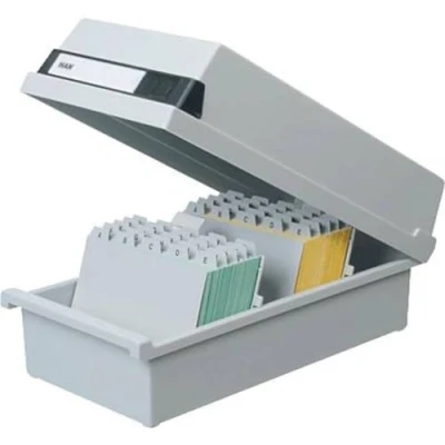 Imagen de Han 956 11 Fichero (capacidad para 1.300 fichas, A6, plástico), color gris