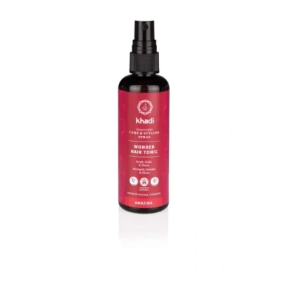 Imagen de khadi WONDER HAIR TONIC, Tónico capilar ayurvédico para favorecer el crecimiento del cabello, volumen y la salud cuero cabelludo, 100% herbal vegano, Cosmética Natural Certificada, 100ml