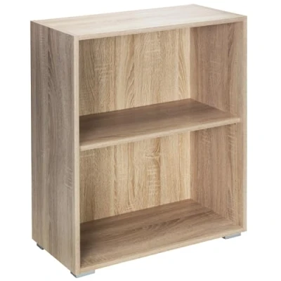Imagen de Librería Vela MDF color roble 77x60x28cm 2 estantes