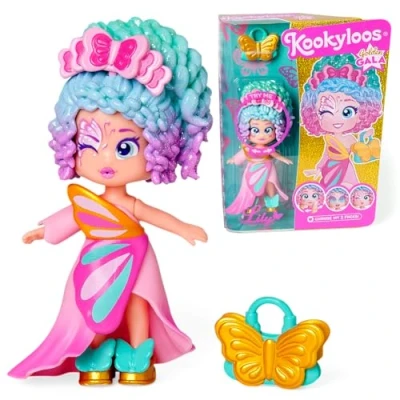 Imagen de KOOKYLOOS Serie Golden Gala Lily, muñeca Coleccionable de la Gala, Contiene 1 Bolso, Ropa y Zapatos Moda Accesorio, muñeca, 3 Caras Diferentes