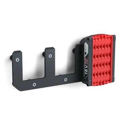 Imagen de soporte de pared para baterías Bosch Professional 18 V, color azul, incluye batería ProCore (3 baterías)