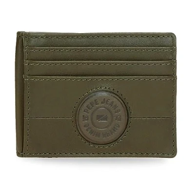 Imagen de Pepe Jeans Cracker Tarjetero Verde 9,5x7,5 cms Piel