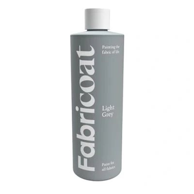Imagen de Pintura para telas Fabricoat Restaura o cambia el color de cualquier tela Pinta directamente sobre la Transforma cosa Sofás, pantallas lámparas (250 ml, gris claro)