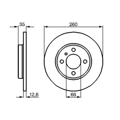 Imagen de Disco de freno BOSCH 0 986 478 029