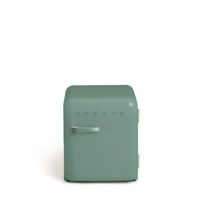 Imagen de CREATE / RETRO FRIDGE 50 SAGE/Frigorífico verde sage maneta 85W, minibar, un estante, diseño retro, cm, dos repisas, capacidad de 48L, bajo consumo, 50x44x49,8 cm