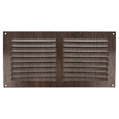 Imagen de Amig Rejilla Rectangular de Aluminio Rejillas Ventilación para Salida Aire Ideal Techo Cocina y Baño Medidas 150 X 300 MM Color Marrón