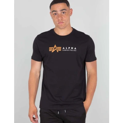 Imagen de Alpha Industries Label Camiseta estampada, Hombre, Talla: XL, Black