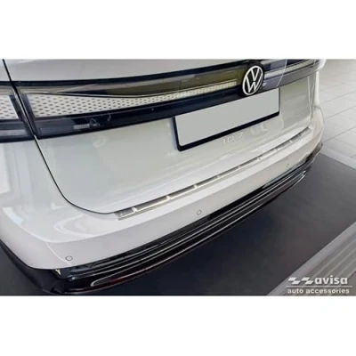 Imagen de Avisa Protector del Parachoques Trasero Inoxidable Compatible con Volkswagen ID.7 2023 &#039;Ribs&#039;