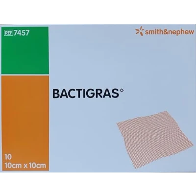 Imagen de Bactigras Apósito para heridas (10 unidades, 10 x cm), cuidado eficaz y estéril